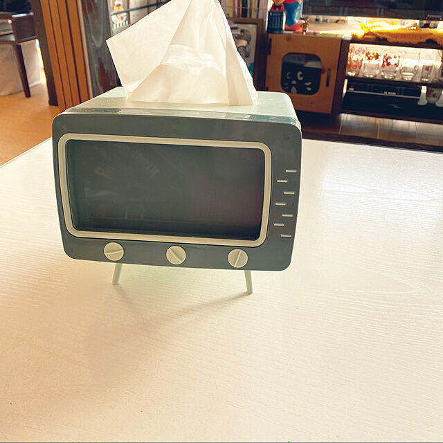 kankanのサンキューマート-サンキューマート 39マート テレビ型ティッシュボックス ティッシュケース スマホ スタンド ホルダー スマホースタンド スマホーホルダー ティッシュカバー (グリーン)の家具・インテリア写真