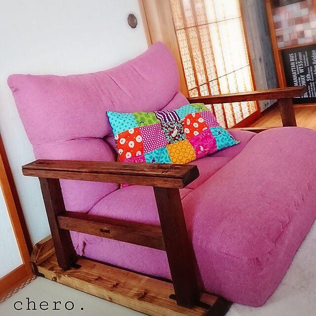 chero.のニトリ-つながるポケットコイル座椅子(レガ RO) の家具・インテリア写真