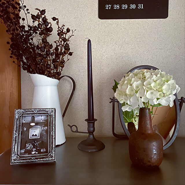 eregonの-燭台 イタリア製 真鍮製品 ローソク立て キャンドルフォルダー (キャンドルスタンド シンプルハンドル アンテーク 古色 ・濃い茶色)(CIC016-AN)【asu】【RCP】の家具・インテリア写真