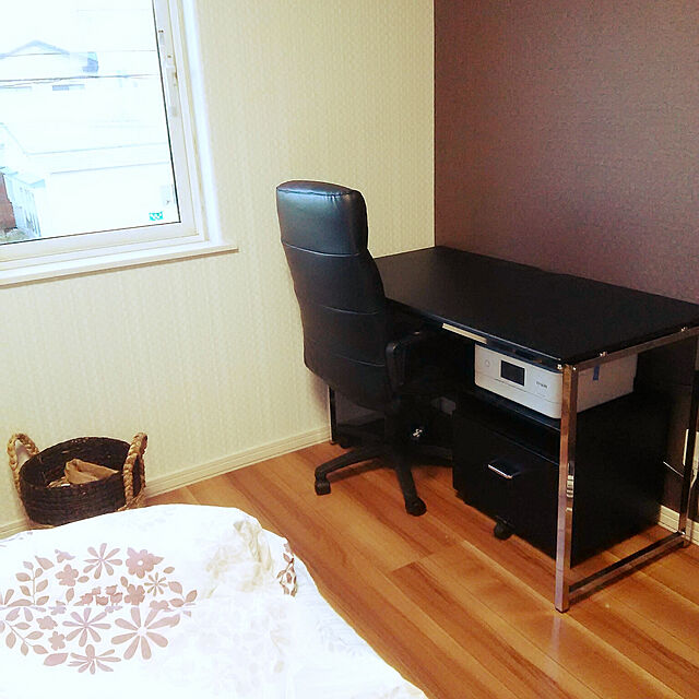 Nashuryueのニトリ-ワークチェア(ファス BK PVC) の家具・インテリア写真
