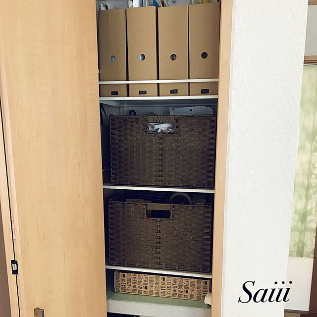 Saiiiの-A4 縦型 ファイルボックス tsk |  クローゼットケース 収納ケース 押入れ収納 衣装ケース 押し入れ  クローゼット 押入れの家具・インテリア写真