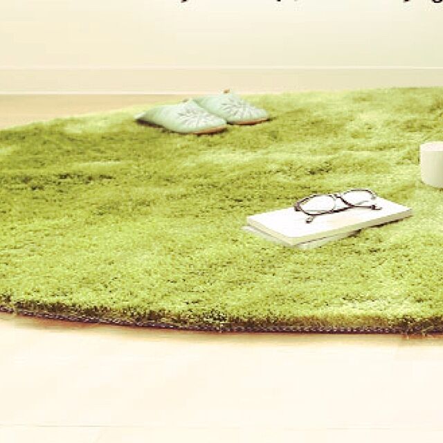hotchpotchのメルクロス-Grass Rug グラス ラグ [スクエア140x200]の家具・インテリア写真
