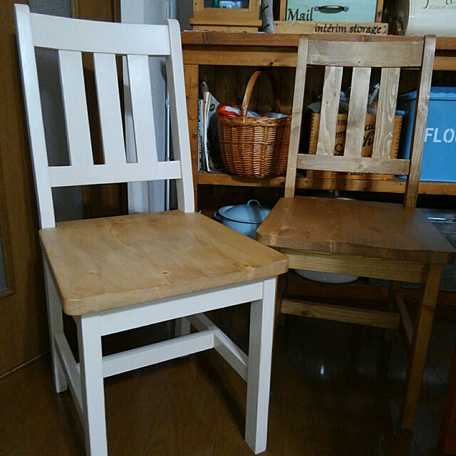 hironamiの-【チェアー(無塗装)】無塗装・組み立てキット送料無料・チェア・椅子・いすの家具・インテリア写真
