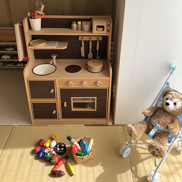 nikoの-【送料無料】 木製おもちゃのだいわ　炊飯器　木のおもちゃ　木製玩具　97648　ままごと小物の家具・インテリア写真