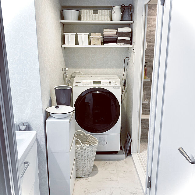 Uraraのパナソニック-標準設置無料 PANASONIC NA-VX800AL クリスタルホワイト ドラム式洗濯乾燥機(洗濯11.0kg/乾燥6.0kg)左開きの家具・インテリア写真