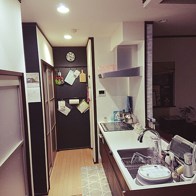ayu-ibuの-キッチンマット リビングマット 洗える 男前 / Cozydoors インテリアマット 45×240の家具・インテリア写真