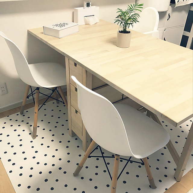 risachinのイケア-IKEA・イケア 折りたたみ テーブル ダイニングテーブル NORDEN ゲートレッグテーブル, ホワイト (704.223.94)の家具・インテリア写真