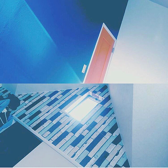macoco_aの-【メール便OK】 青色 ( ブルー ) のペンキ 《 水性塗料 》 つや消し [ イマジンウォールペイント MUMU PAINT ( パウチ カラーサンプル ) RoRo ロロ 《 164 》 ]の家具・インテリア写真