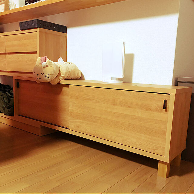mirugooの-伸長式カウンター下収納庫 幅160〜260cm ナチュラル 【通販】の家具・インテリア写真