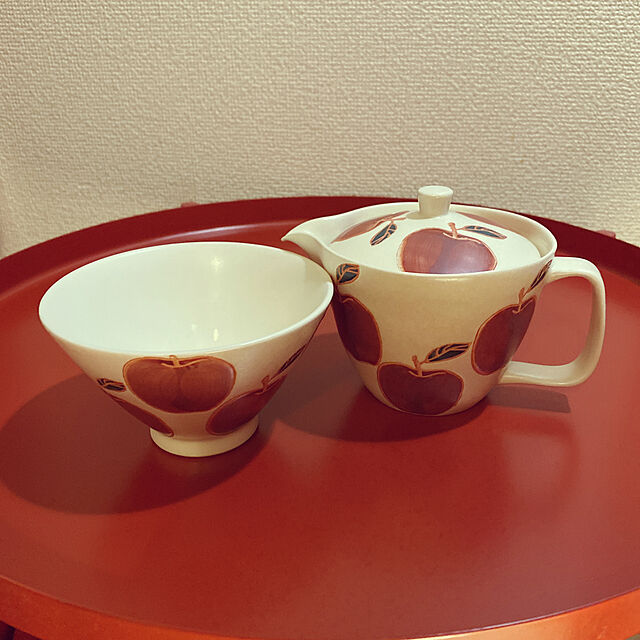 Miiiの-和食器 波佐見焼 ティーポット リンゴ 茶漉し付き うつわ 陶器 日本製 カフェの家具・インテリア写真