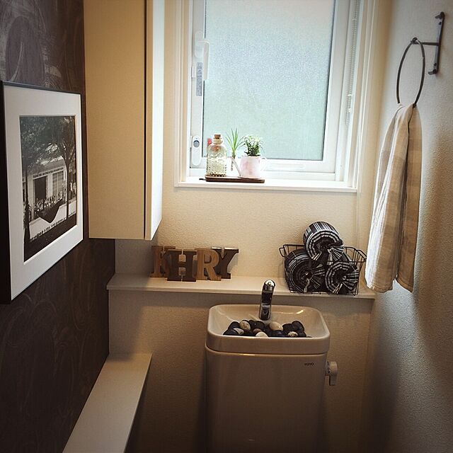 k.9180の-タオルリング アイアン トイレ 洗面所 タオル掛け タオルハンガー 黒 カールプレートの家具・インテリア写真