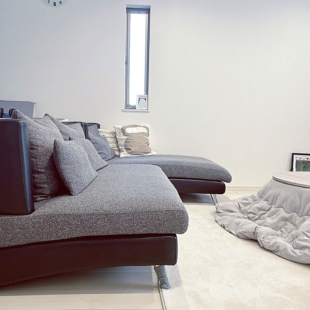 chimのフリーライフ-洗えるラグ 130x185 長方形 滑り止め付 ホットカーペット対応 床暖房対応 北欧 モダン ウォッシャブル マイクロファイバー ラグマット ラグカーペット フランネルマット リビング 絨毯の家具・インテリア写真