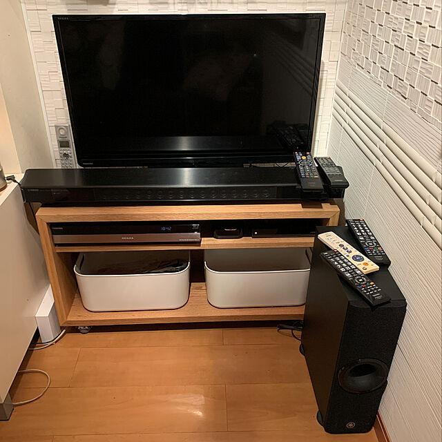 mizucchiのヤマハ(YAMAHA)-ヤマハ サウンドバー デジタル・サウンド・プロジェクター技術/Bluetooth対応/テレビリモコンリピーター搭載 ブラック YSP-2500(B)の家具・インテリア写真
