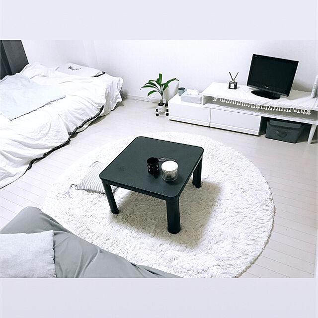 miroomのニトリ-アームなしソファ用 ストレッチカバー(モク GY) の家具・インテリア写真