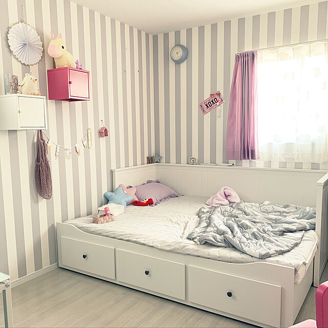 sirotanのイケア-IKEA イケア LIXHULT リックスフルト キャビネット メタル ピンク z00399660の家具・インテリア写真