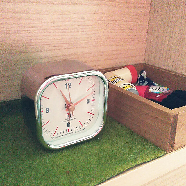 futukoの-スクエア アラーム クロック ダルトン DULTON アラームクロック めざまし時計 時計 目覚し時計 小さい レトロ コンパクト シンプル おの家具・インテリア写真