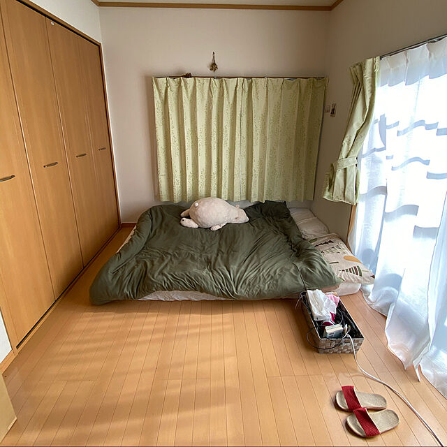 Momokaのニトリ-掛け布団カバー セミダブル(リブニット SD) の家具・インテリア写真