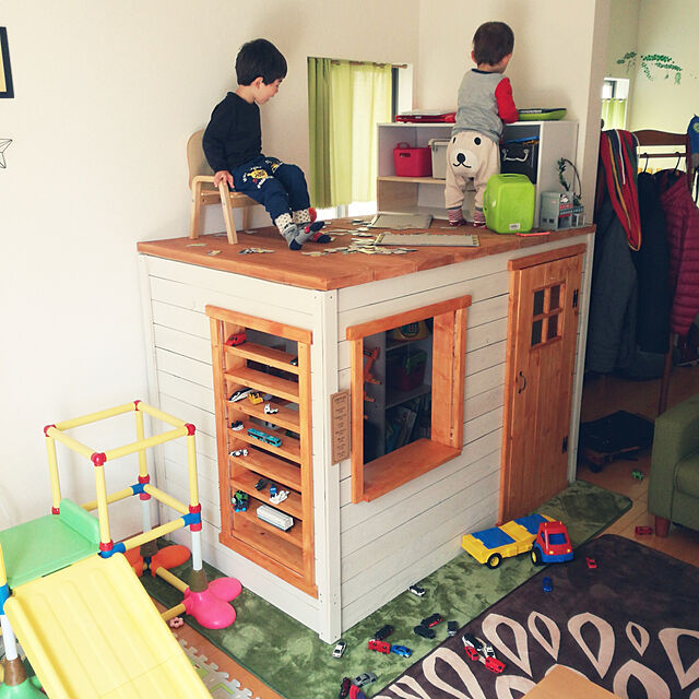 ayaのニトリ-ミニカーで遊べるNパズルマット 4枚入り(ロードマップ3) の家具・インテリア写真