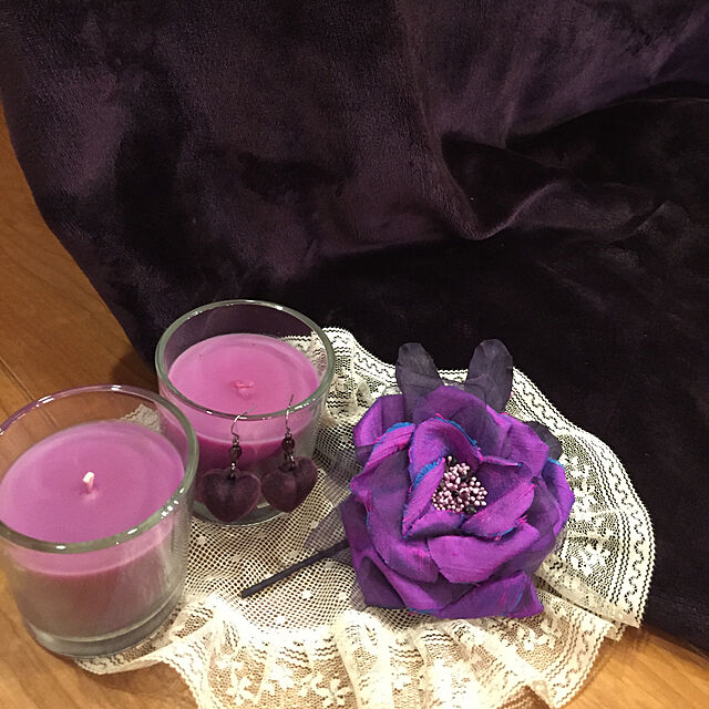 fu-mufumuのイケア-ＩＫＥＡ/イケア　BRACKA 　香り付きキャンドル グラス入り3個セット（ピンク）の家具・インテリア写真