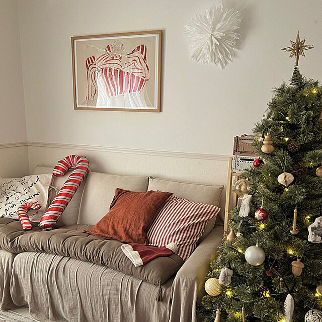 rurika_54の-クリスマスツリー 120cm 150cm 180cm 210cm ヌードツリー タイプツリー ツリー 松かさ 松ぼっくり 飾り付け イルミネーション クリスマス Xmas ヒンジ式 おしゃれ 北欧風 まるで本物 スリム 組み立て5分 散らからない 簡単組立 店舗用 FJ3895の家具・インテリア写真