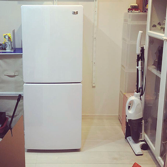 suzyのハイアールジャパンセールス-ハイアール 霜取り不要・3段引出し式冷凍室がひとり暮らしに便利! 148L冷凍冷蔵庫(ブラック) ホワイト JR-NF148A-Wの家具・インテリア写真