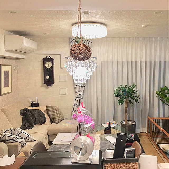 Masatoのパナソニック-PANASONIC LGBZ2434 [LEDシャンデリア(〜12畳/調色・調光) リモコン付き]の家具・インテリア写真