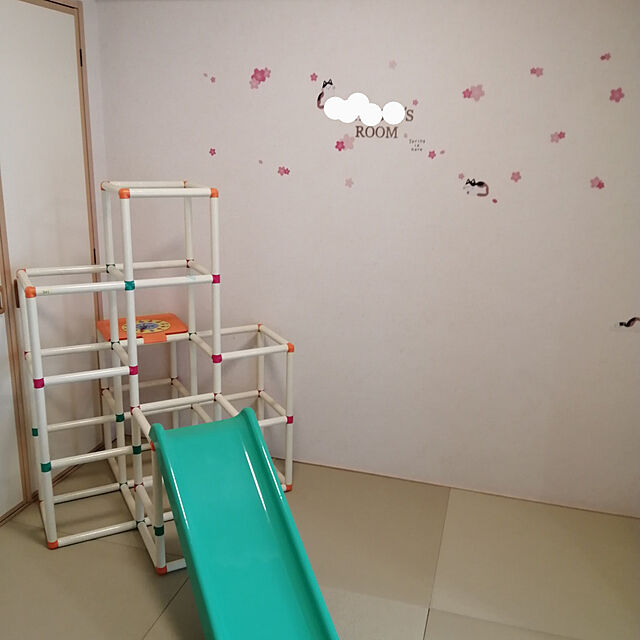 tachimamaの-白いわんぱくジム【ジャングルジム 室内 滑り台】【送料無料】の家具・インテリア写真