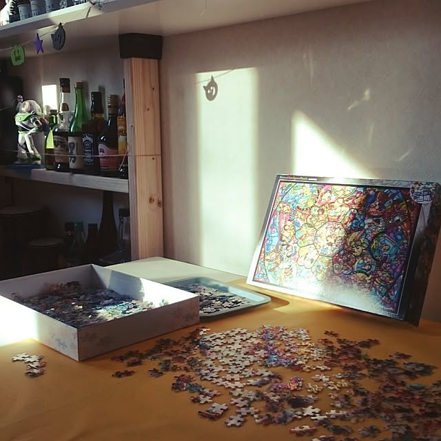 写真付きレビュー ディズニー ステンドアートジグソーパズル1000ピース オールスター ステンドグラス Ds 1000 764の通販商品 口コミ情報 Roomclipショッピング