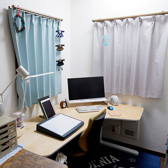asako_geekのIKEA (イケア)-ＩＫＥＡ/イケア BEKANT：コーナーデスク /右160×110cm ホワイトステインオーク材突き板/ホワイト（592.846.57）の家具・インテリア写真