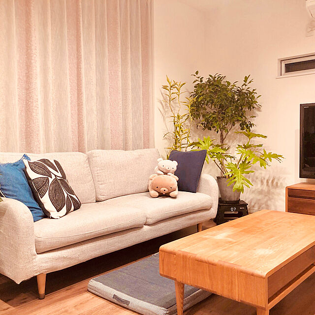 miwacchiのニトリ-3WAYフロアクッション大判(ジェノア) の家具・インテリア写真