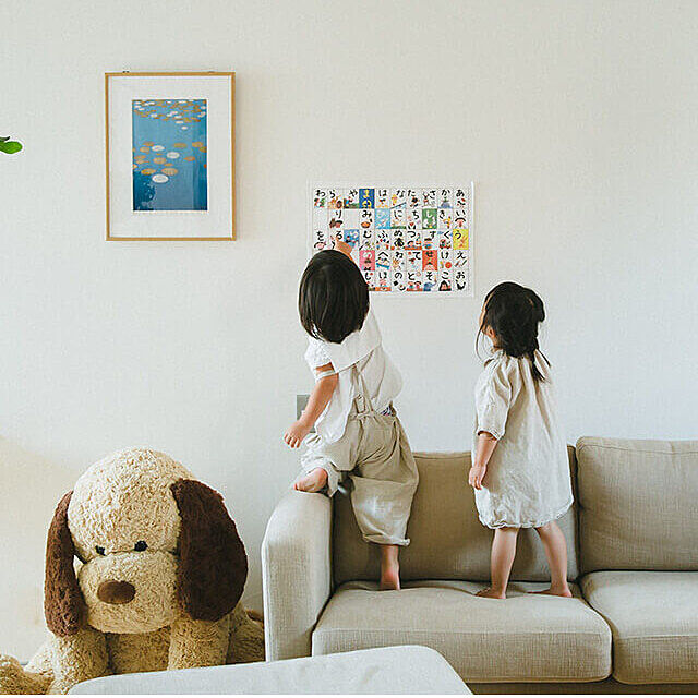 nunocoto-fabricの-あいうえおタペストリー（五十音表）の家具・インテリア写真