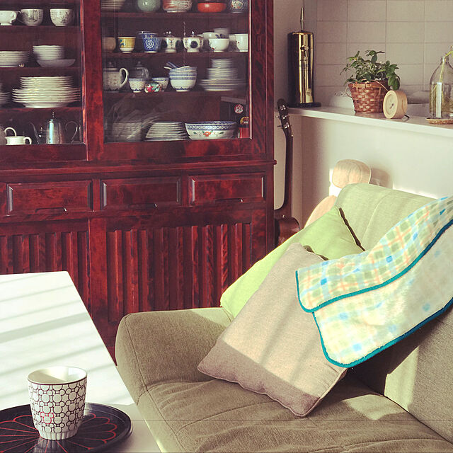 mamameuのニトリ-2人用ソファベッド(ボックス ヌノG) の家具・インテリア写真