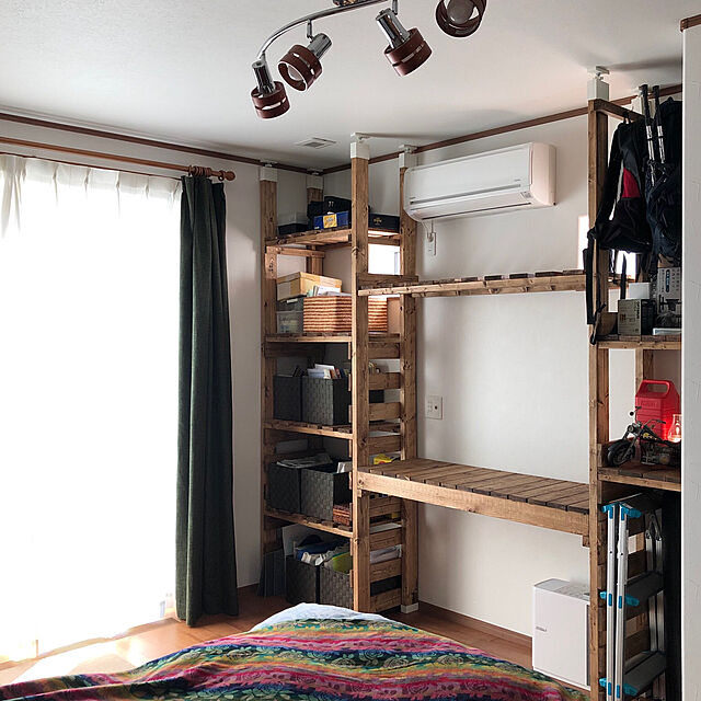 yukichi.wanwaのニトリ-カーテンレール(リベルト MBR 2M/W) の家具・インテリア写真
