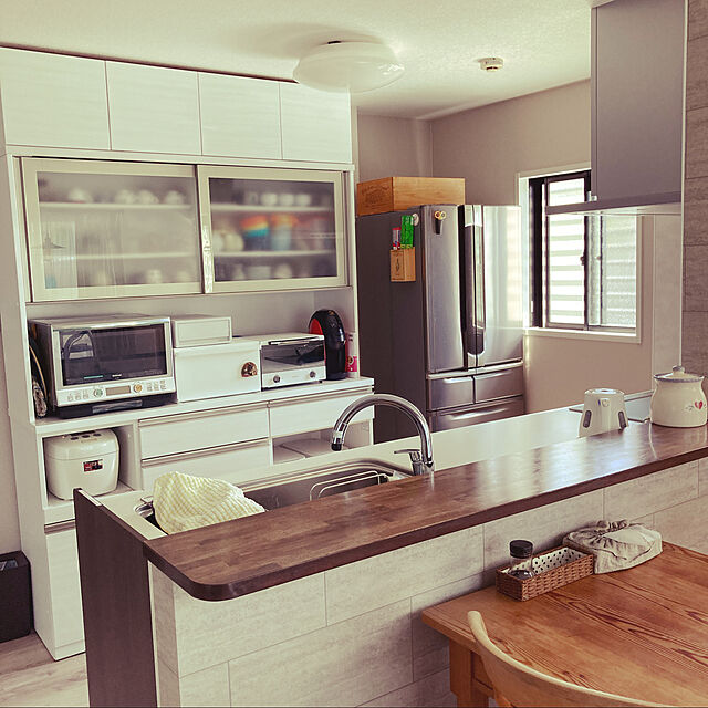 mayoのニトリ-キッチンボード(ラピス 157 ホワイトウッド) の家具・インテリア写真