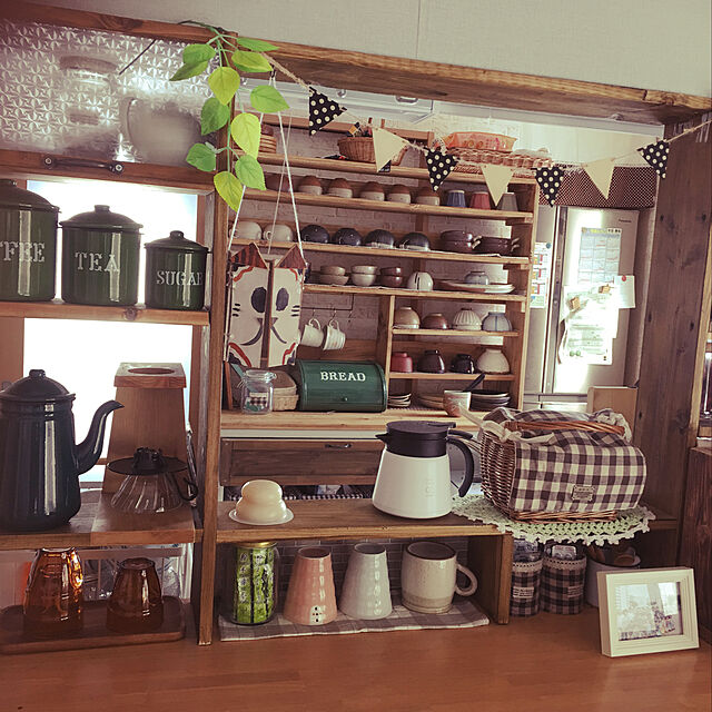 konnakanjiの-ホーロー雑貨 コーヒーポット グリーン 北欧雑貨 カントリー雑貨 琺瑯 ホーローの家具・インテリア写真