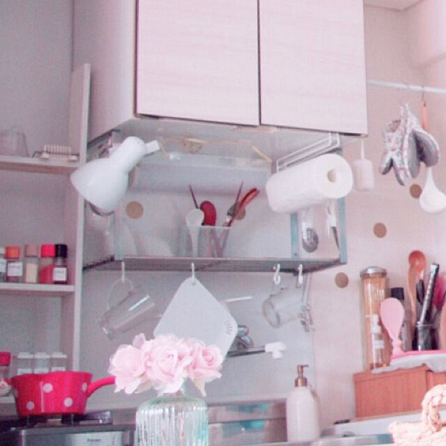 co.oのタスマンインターナショナル-ホーロー ポルカドット ミルクパン ブルー オールドファームハウス 水玉 キッチンの家具・インテリア写真