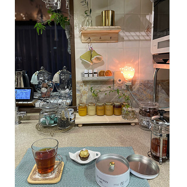 momo_sanの-茶筒 開化堂 真鍮製 取込盆用120g 国産一番荒茶50gセット 結婚祝い 還暦祝い 母の日 誕生日 ギフト 贈り物 プレゼントの家具・インテリア写真