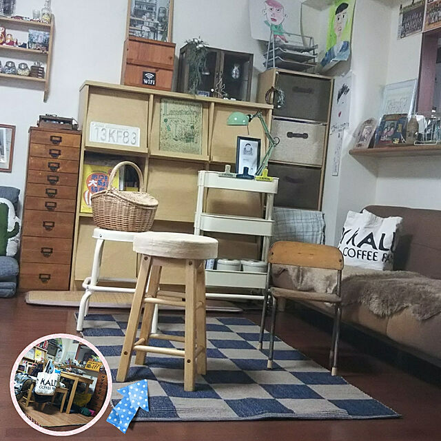 abibiのIKEA (イケア)-IKEA(イケア) RASKOG スツール, ベージュ (60308394)の家具・インテリア写真