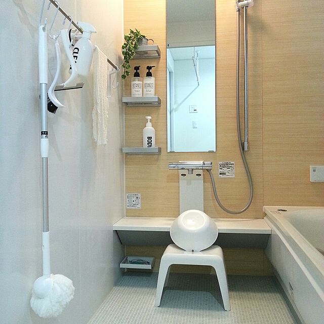 Mayu..のアスベル-アスベル 風呂椅子 リアロ 高さ25cm Ag 抗菌 ホワイトの家具・インテリア写真