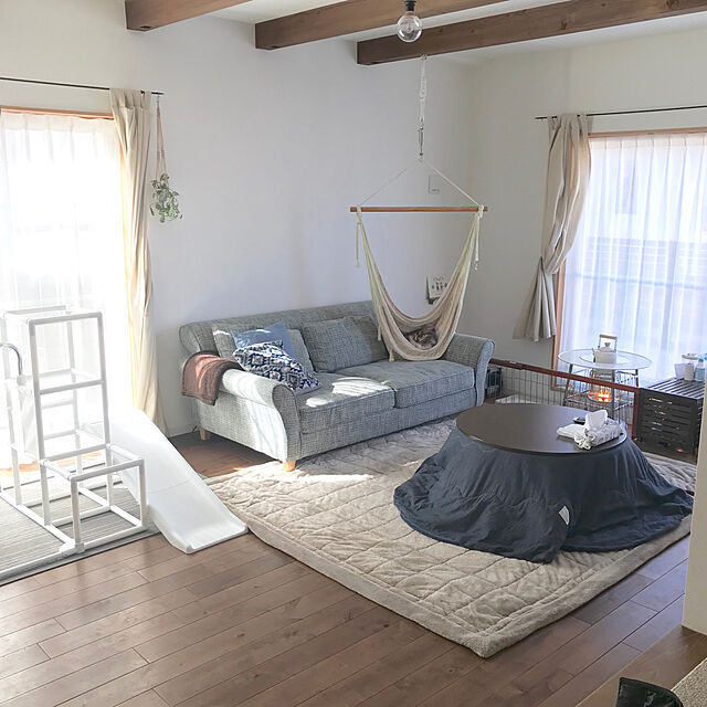 mireiの-とろけるようなキルトラグの家具・インテリア写真