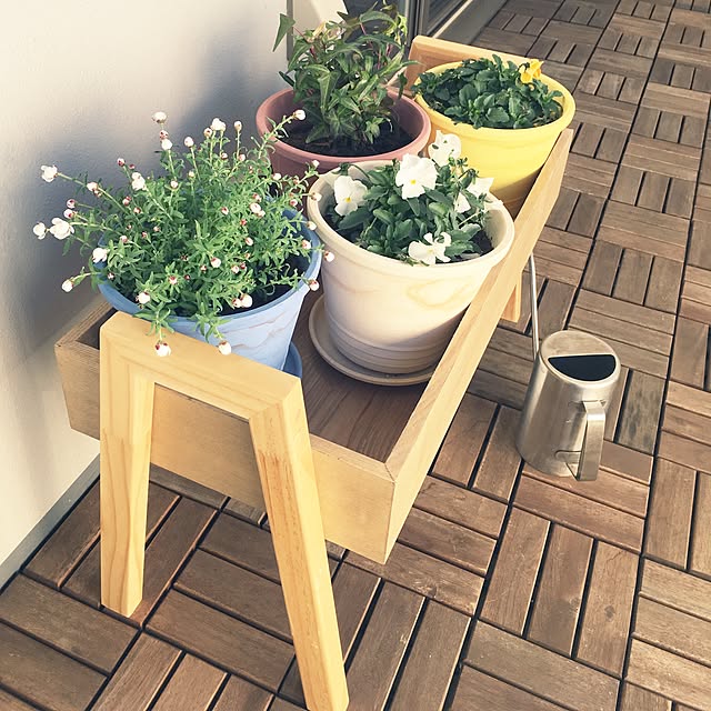 risako1107の-プランターラック スタンド ガーデニング おしゃれ 木製 植物の家具・インテリア写真