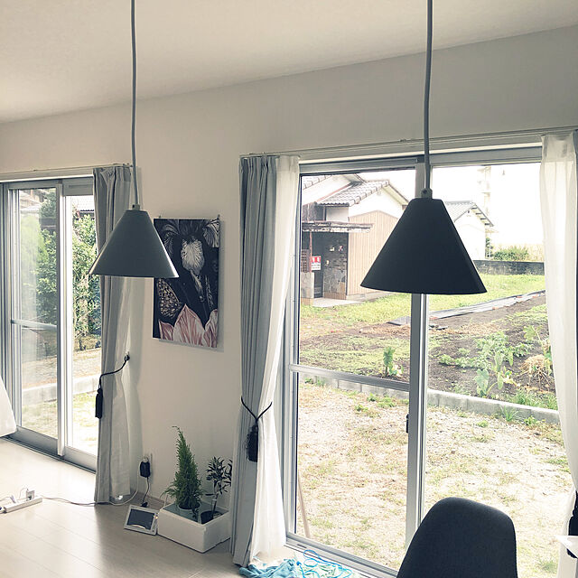 tassのニトリ-遮光3級カーテン(ブース グレー 100X190X2) の家具・インテリア写真