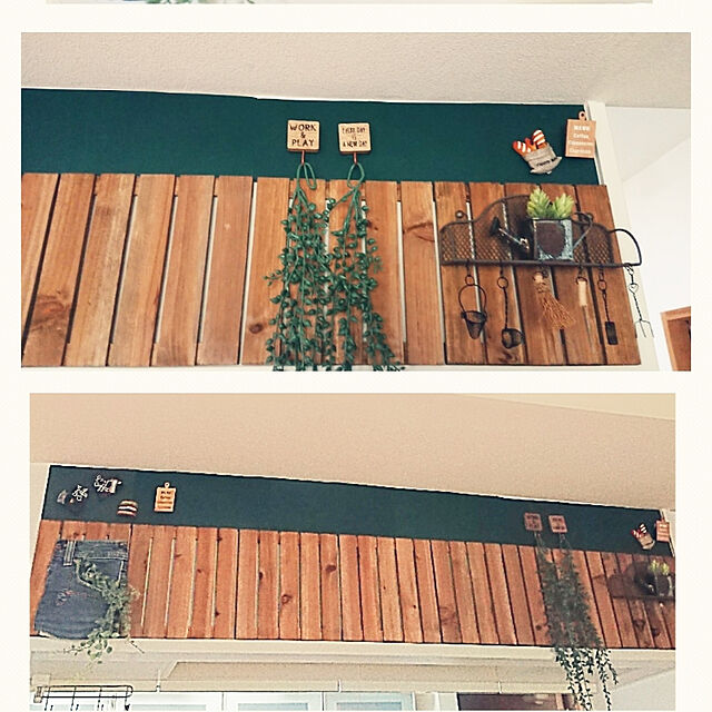 aaaの-木製ミニパレット　22cmX22cm　【アンティーク　ガーデニング　インテリア　雑貨　レトロ　北欧　ディスプレイ】の家具・インテリア写真