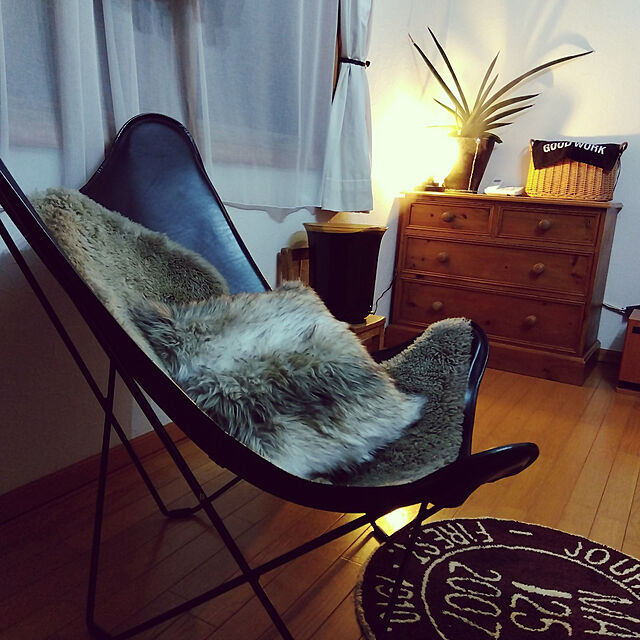 aigyoの-BKFチェア / ブラックレザー / cuero クエロ [ BKF Chair バタフライチェア リクライニングチェア 一人用 北欧 おしゃれ ]の家具・インテリア写真