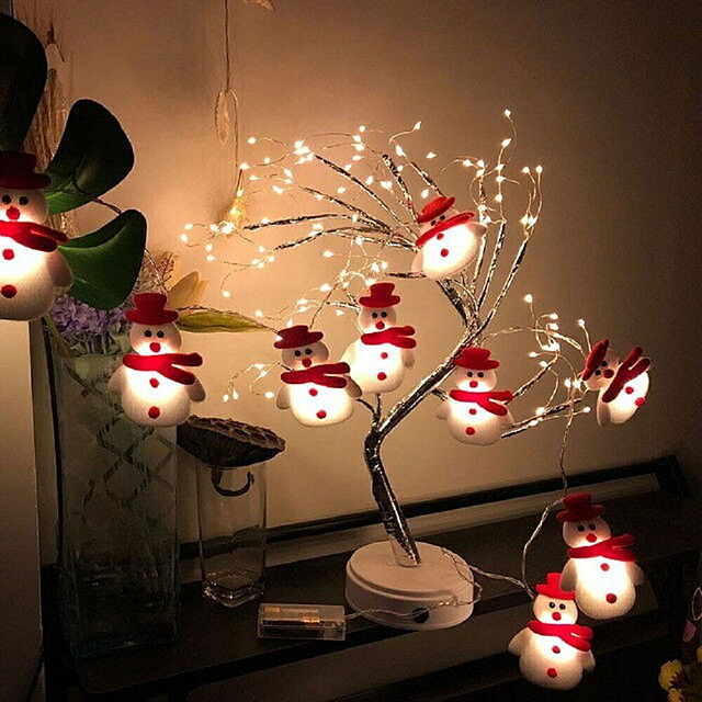aiojapanの-照明 1.56m 10ライト LEDライト 雪だるま クリスマス イルミネーションライト 飾り付け クリスマスかざり 電飾 パーティーグッズ ゆきだるまの家具・インテリア写真