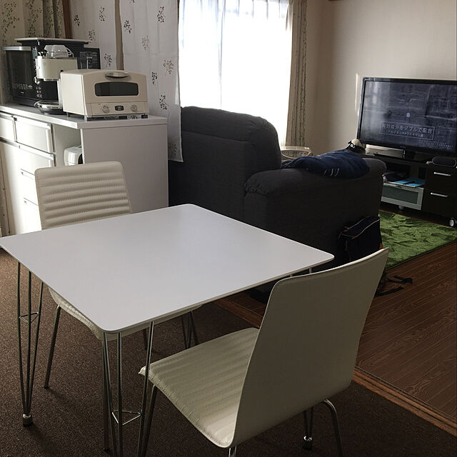 kaorinのニトリ-ダイニングテーブルセット(クーボ2 WH) の家具・インテリア写真