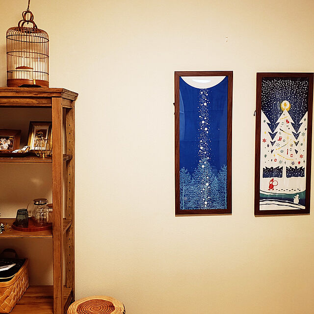 Yasukoの-【24h限定 店内全品10％OFF】手ぬぐい クリスマス サンタクロース 冬 タペストリー クリスマスの夜 日本製 Airashika TE-2107-01の家具・インテリア写真