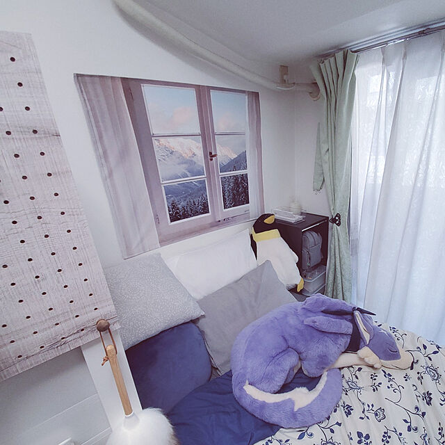 macotのニトリ-オープン本棚(クアドリ 81WH) の家具・インテリア写真
