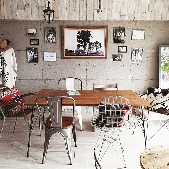 Maiの-エルパソ サドルブランケット ウール素材 ネイティブ柄 ニューマヤモダン クッションカバー 45cm×45cm (G柄)の家具・インテリア写真