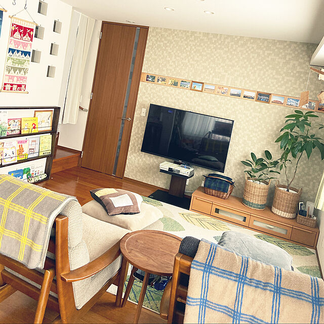 ikの-ブランケット ライン イエロー ＴＡＵＫＯ（タウコ）の家具・インテリア写真